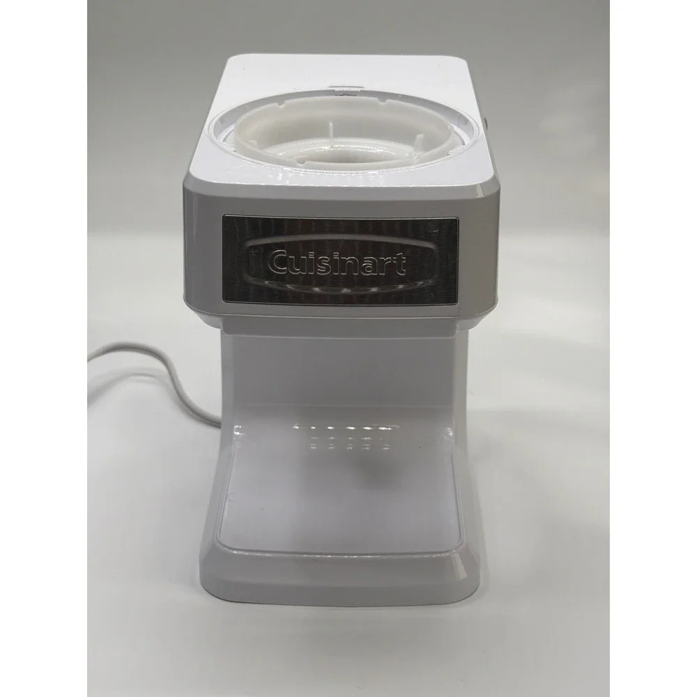 Cuisinart White Ice Cream Maker SSL100 Slicer Shredder Spiralizer Dessert Maker